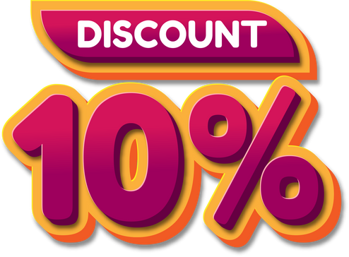 3d text discount 10%